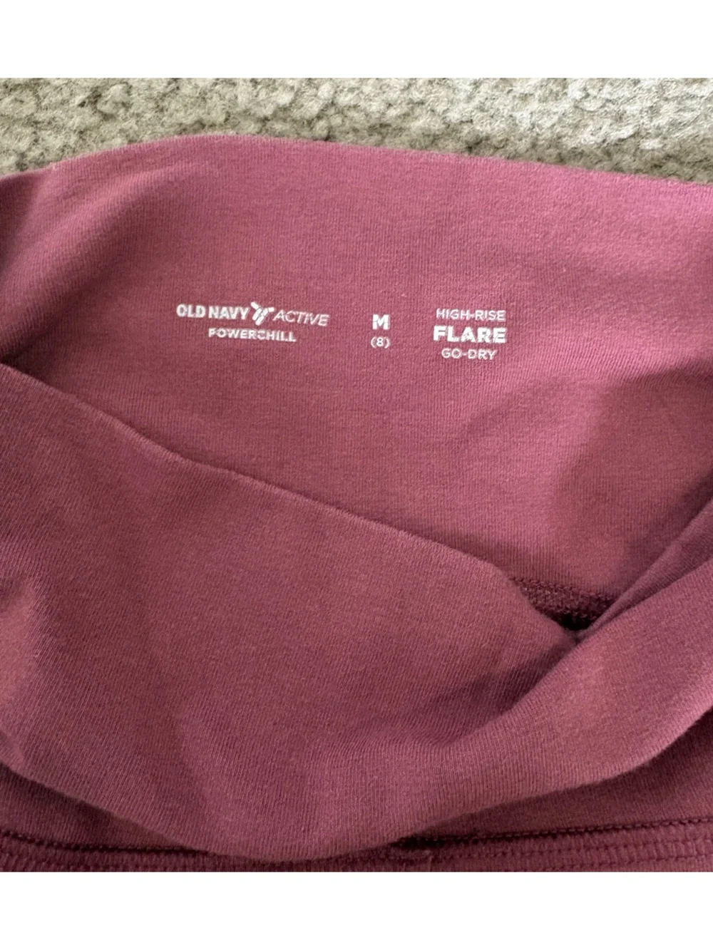Old Navy Active Girls Mauve Flare Leggings